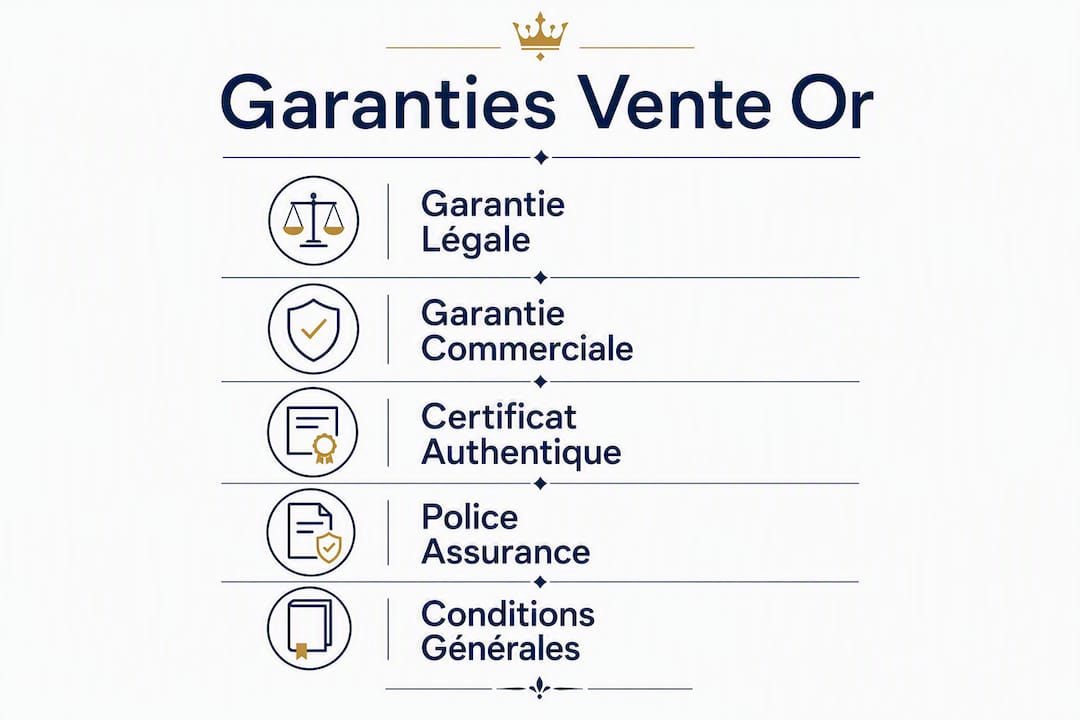 Découvrez en un coup d'œil les différentes étapes clés pour vendre votre or en toute sécurité grâce à notre infographie explicative.