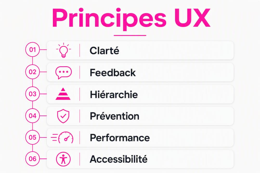 Visuel présentant les fondamentaux de l’UX