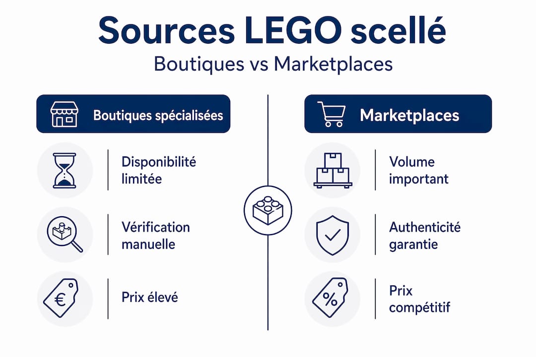 Infographie : boutiques spécialisées ou marketplaces, où acheter ses sets LEGO ?