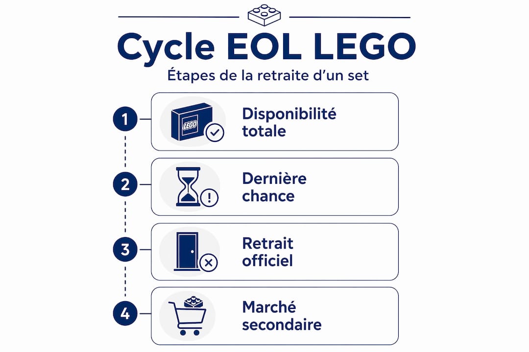Les différentes phases du cycle de vie d’un set LEGO, jusqu’à sa fin
