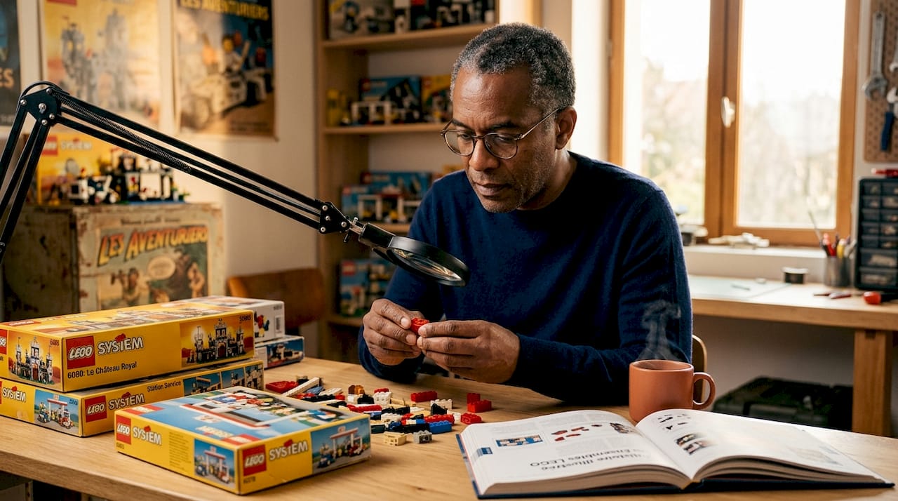 Passionné de LEGO, je prends plaisir à trier mes anciens sets chez moi