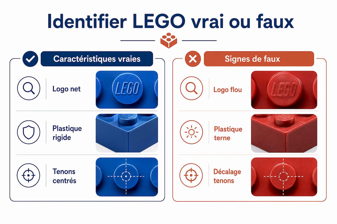 Infographie : comment distinguer les vraies briques LEGO des imitations