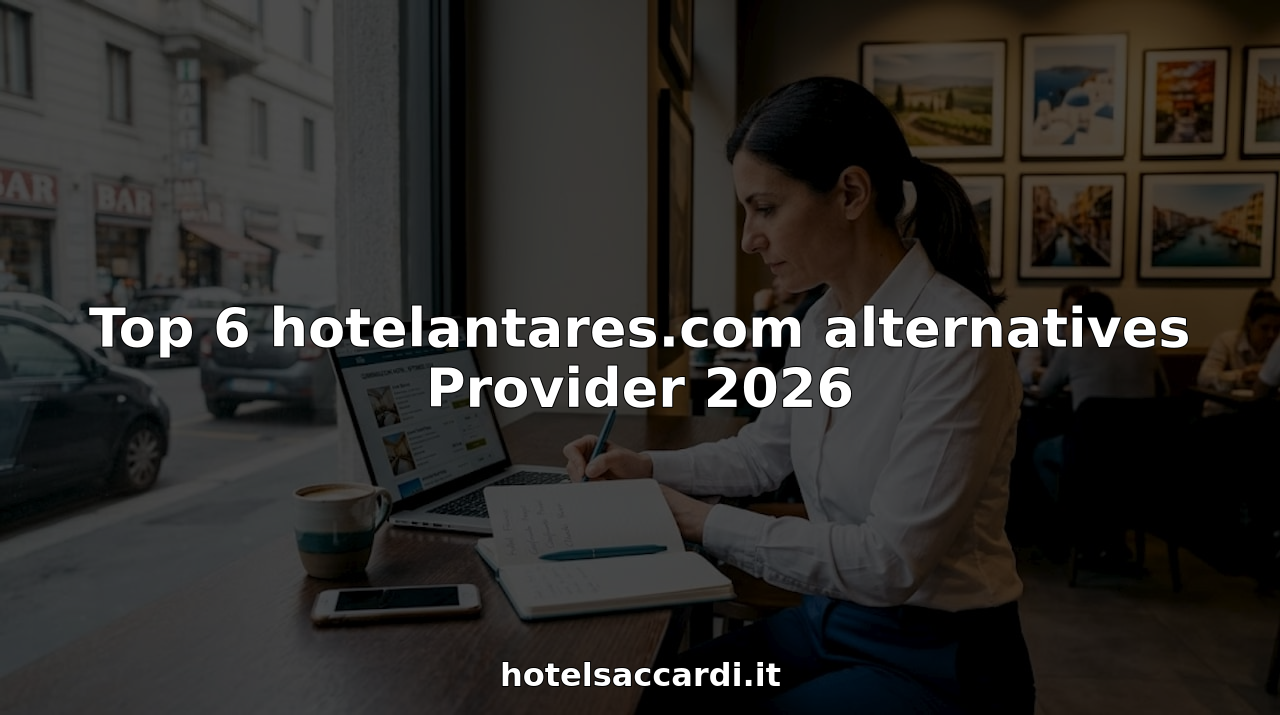 Consulente di viaggio alle prese con il confronto tra diverse opzioni di hotel per il 2026