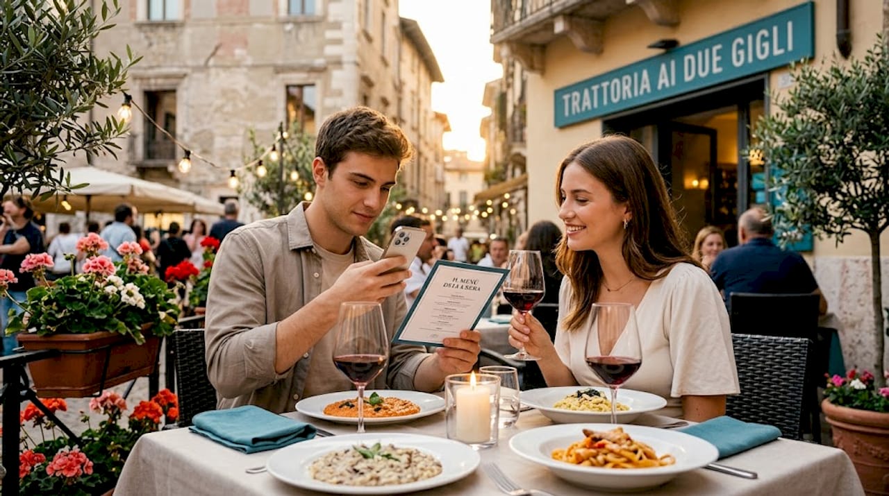 Serata romantica per due in un ristorante di Verona