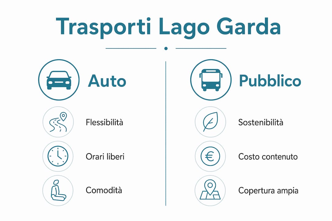 Confronto tra i diversi mezzi di trasporto sul lago di Garda: guida pratica