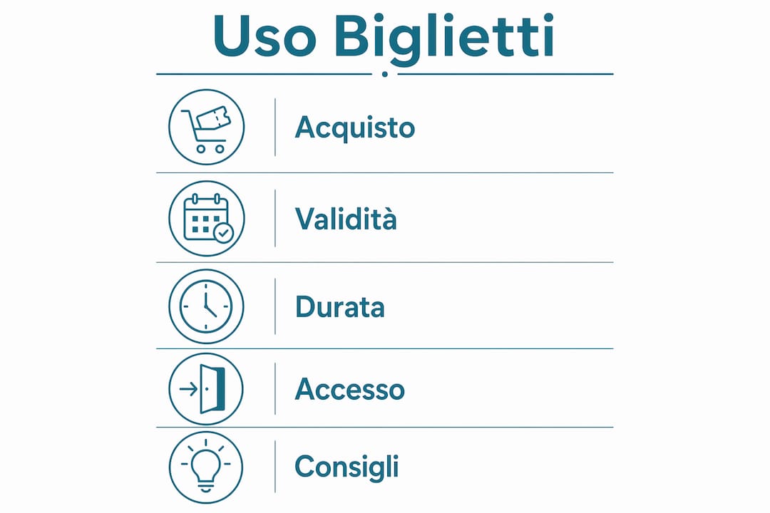 Infografica: tutte le fasi per utilizzare i biglietti dell’autobus a Verona
