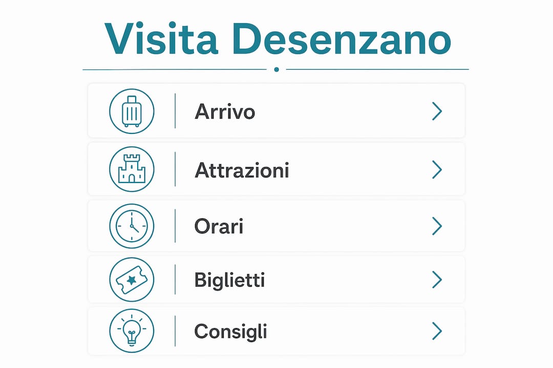 Guida illustrata: tutti i passaggi per visitare Desenzano