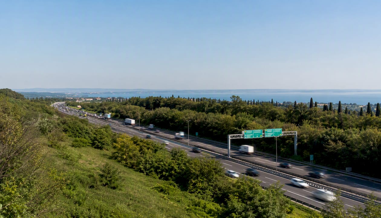 Uscita Peschiera del Garda dall'autostrada A4