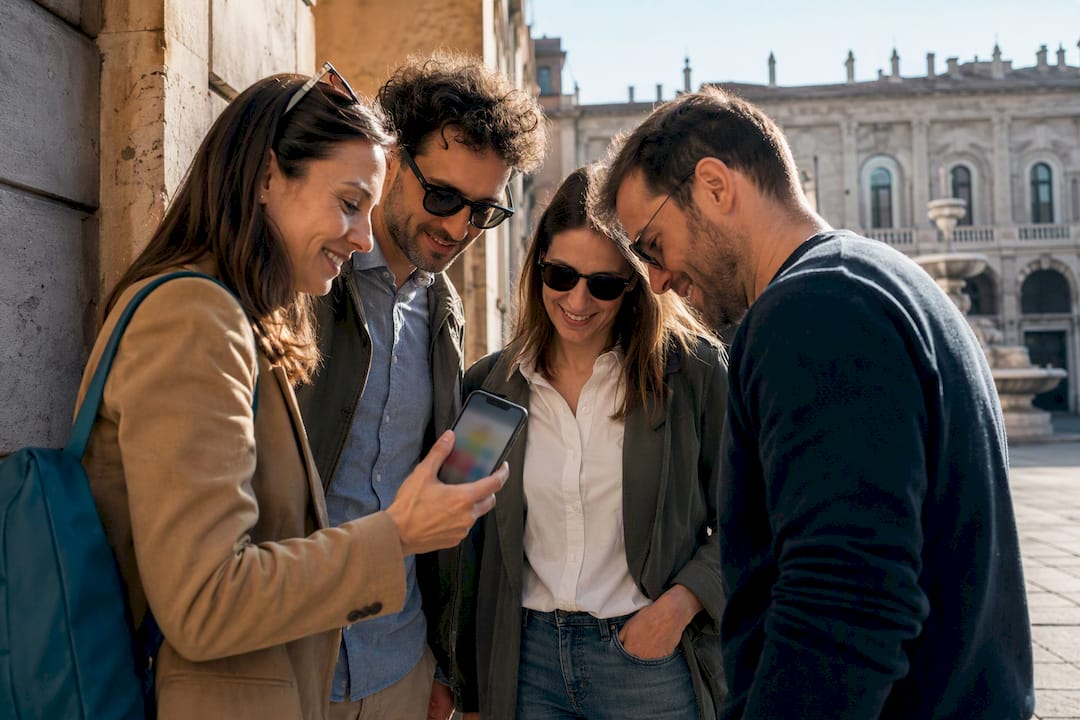 Gruppo in missione urbana nel centro di Verona