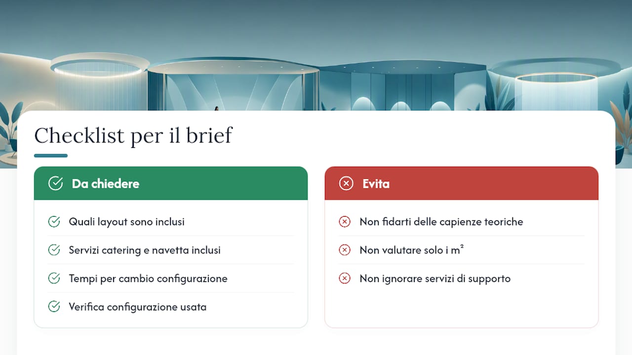 La prospettiva di chi gestisce sale meeting ogni giorno — overview diagram