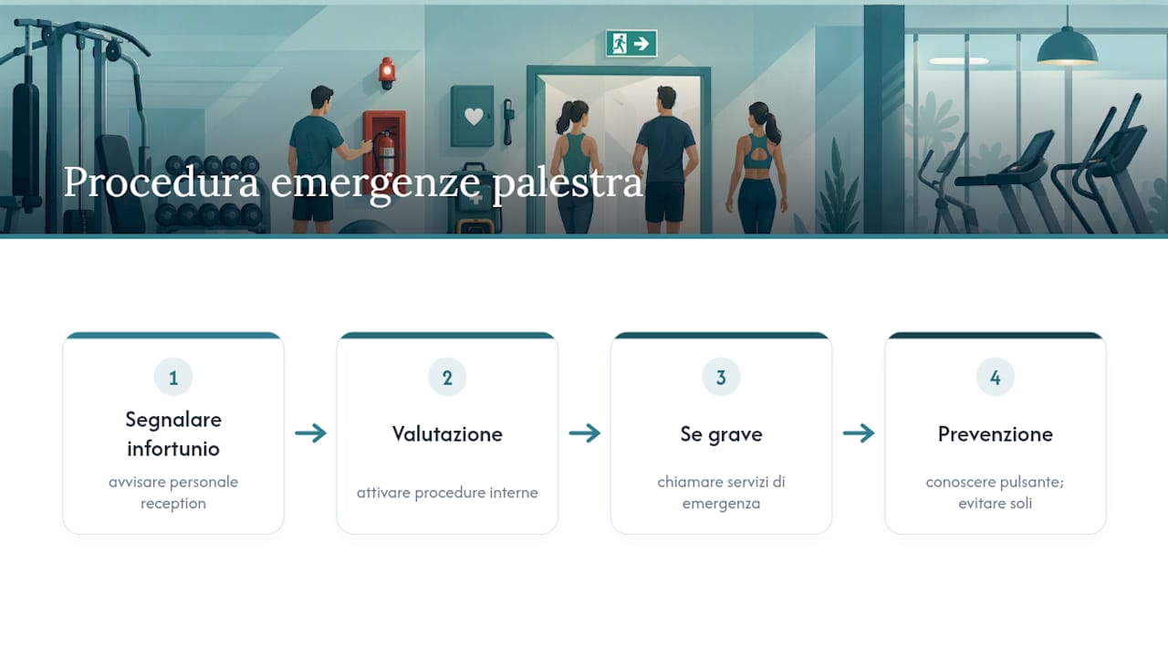 Procedura da seguire in caso di incidente