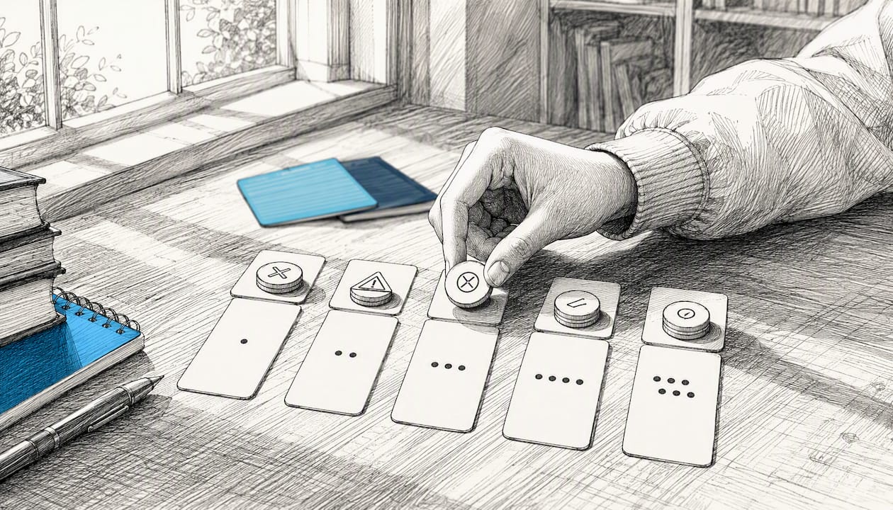 Hands sorting error tokens by priority