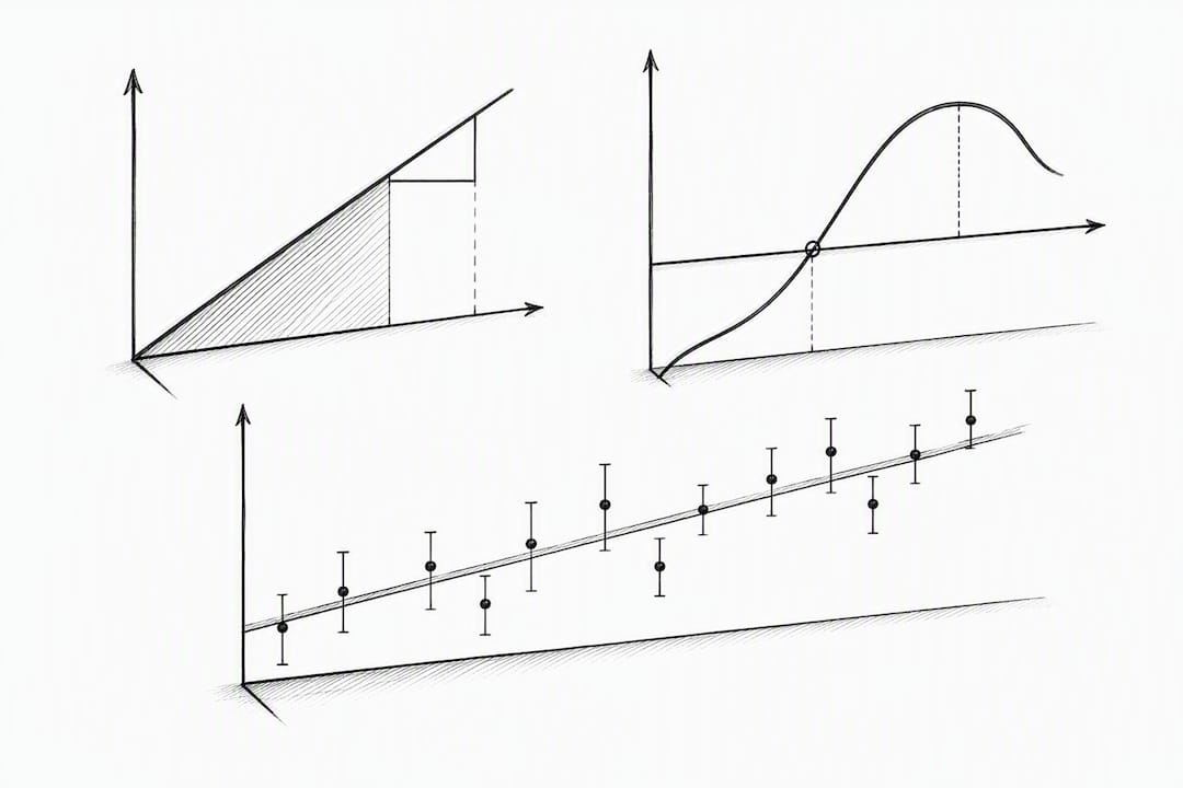 Physics graphs showing slope area uncertainty