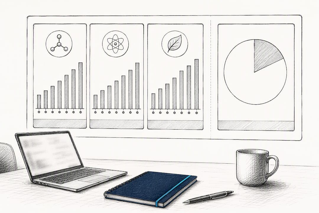 Criterion-level progress panels beside an overall score