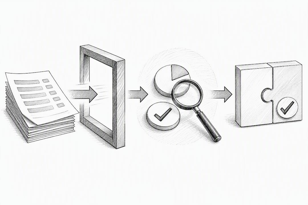 Three-stage exam answer checking process