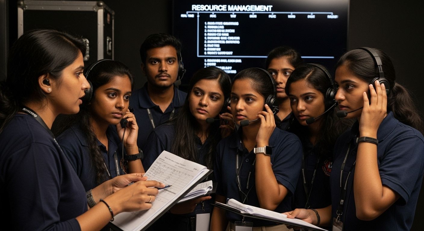 event production backstage teamwork