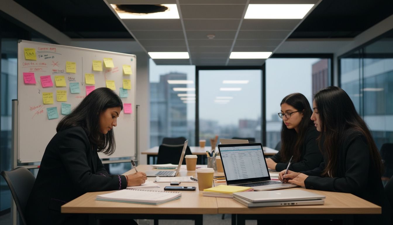 Team planning hybrid virtual event logistics