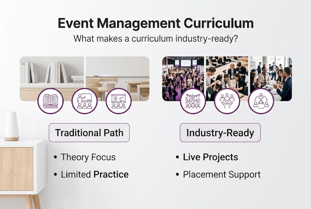 Infographic comparing curriculum types and features