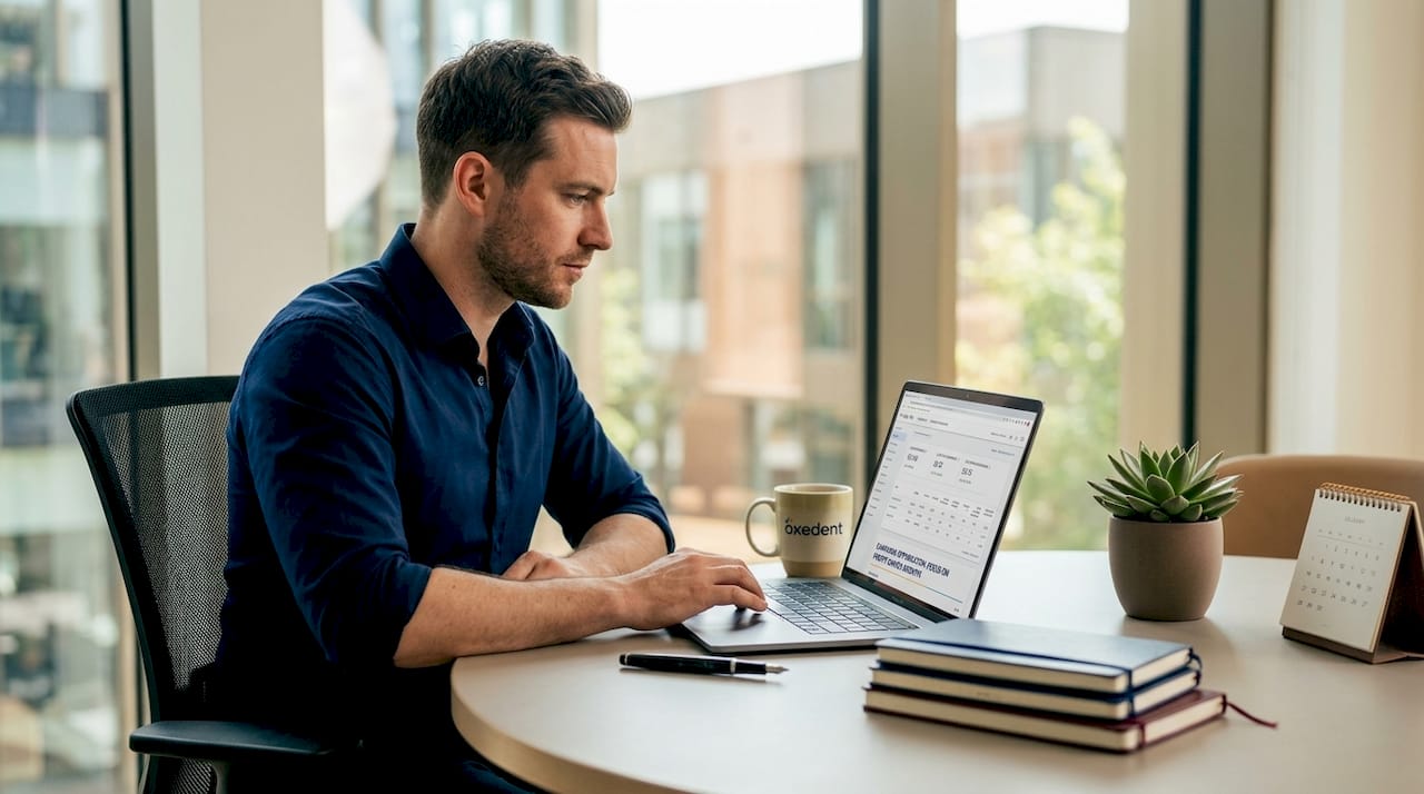 Marketer reviews Google Ads ROI at home desk