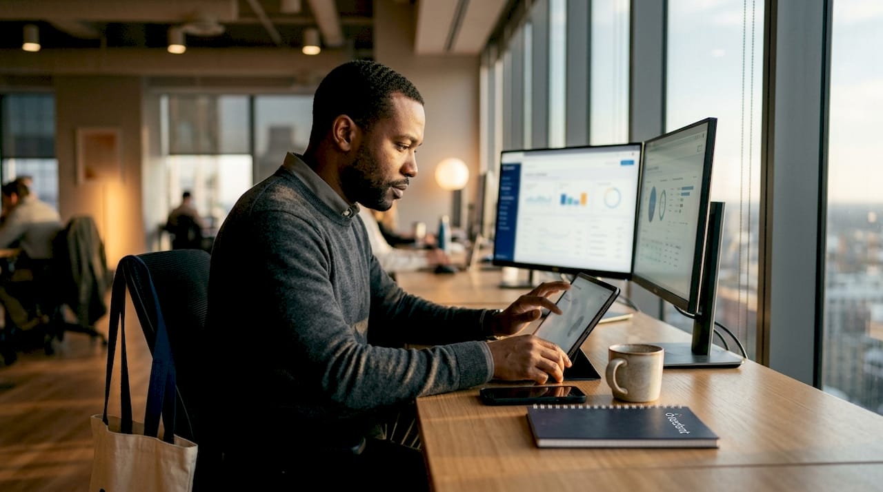 Marketing analyst auditing conversion tracking