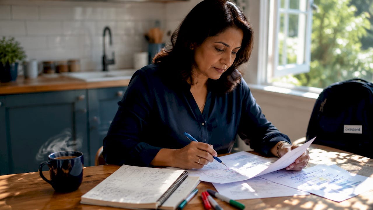 Woman reviewing PPC technical audit reports