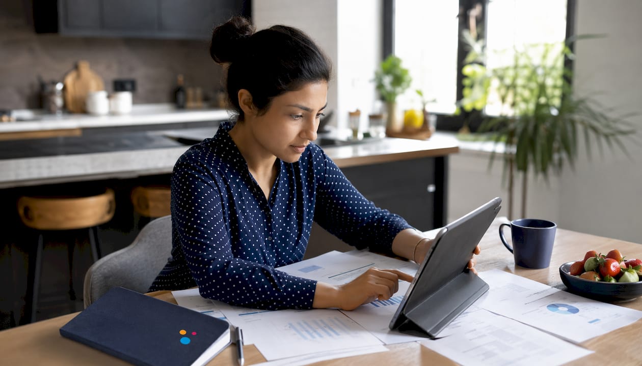 Woman adjusting Google Ads campaign settings