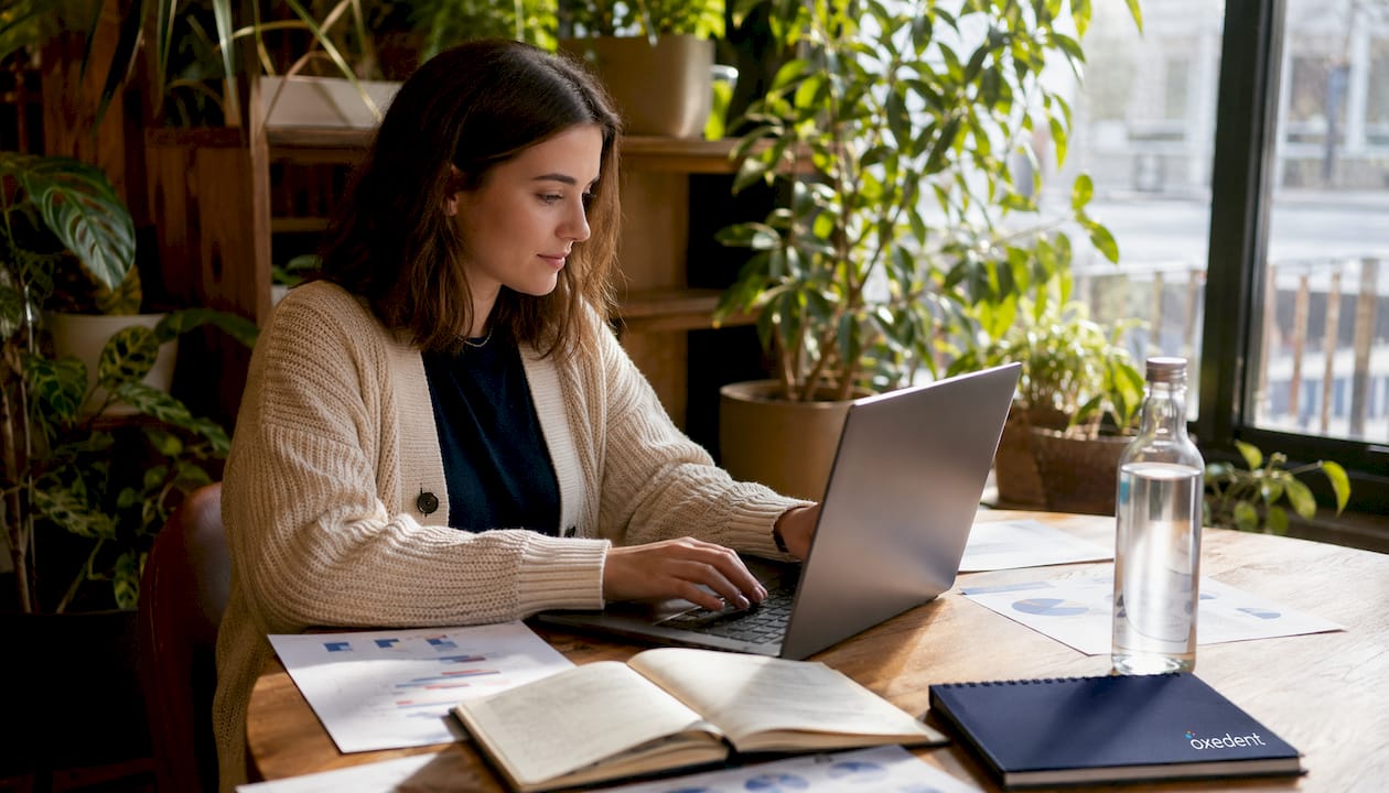 Hands typing on laptop during Facebook Ads audit