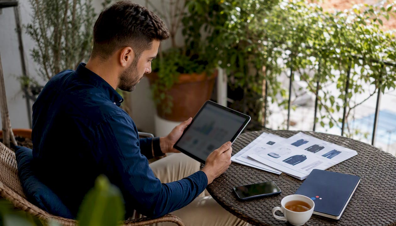 Marketer analyzing eCommerce PPC data at desk
