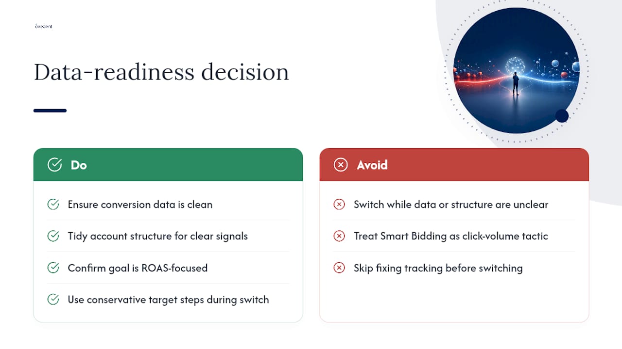 Oxedent's take: treat this as a data-readiness decision — overview diagram