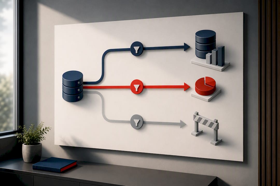 Illustrated PMax API query routing workflow