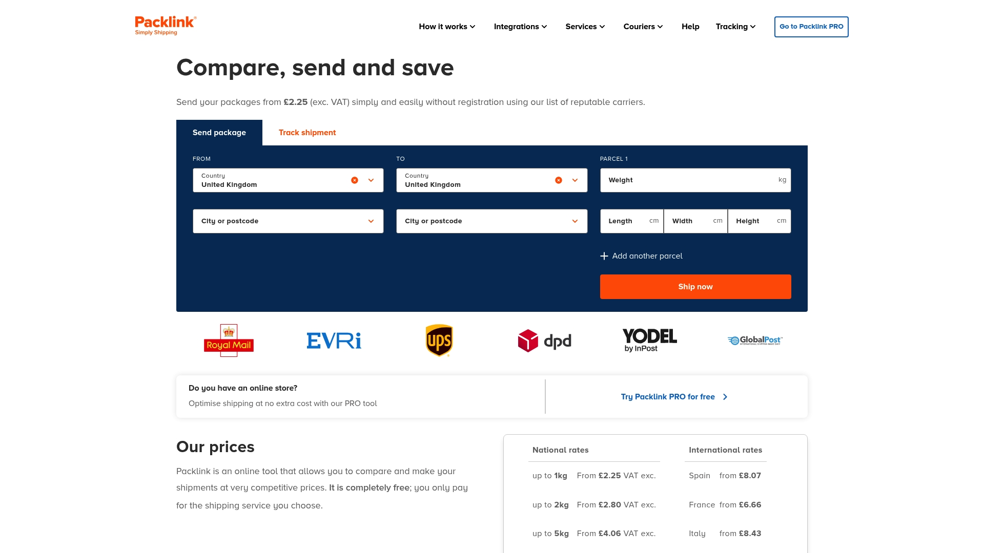 https://packlink.com