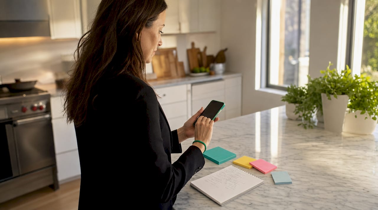 Close-up hands adjusting WhatsApp Business Cloud settings