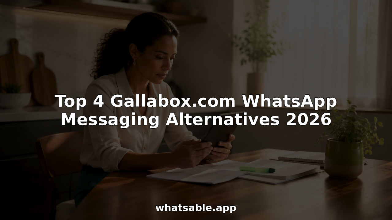 Top 4 Gallabox.com WhatsApp Messaging Alternatives 2026