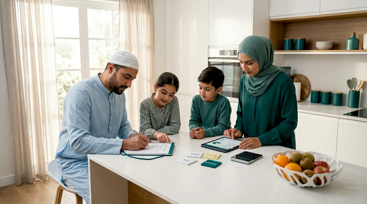 Muslim family planning Eid budget at home