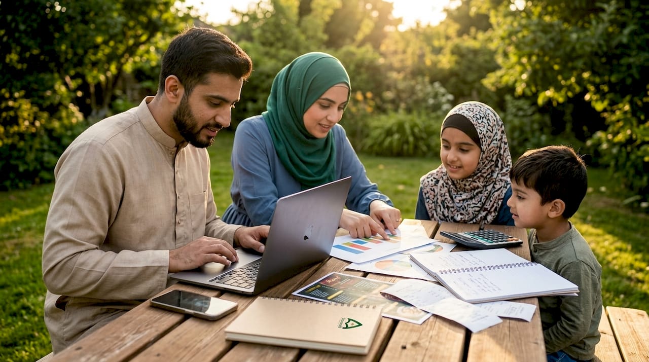 Family budgeting halal dining costs at home