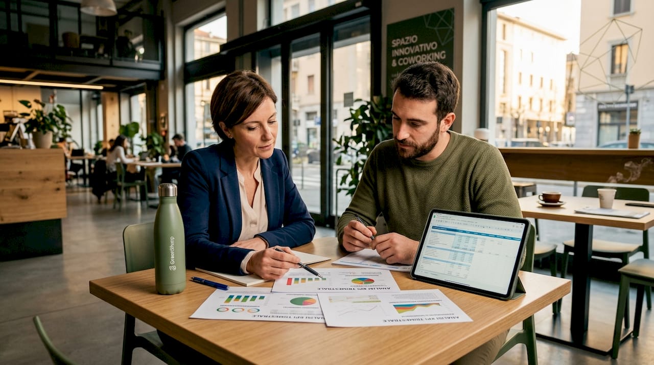 Il team si riunisce per analizzare insieme gli indicatori di efficienza.