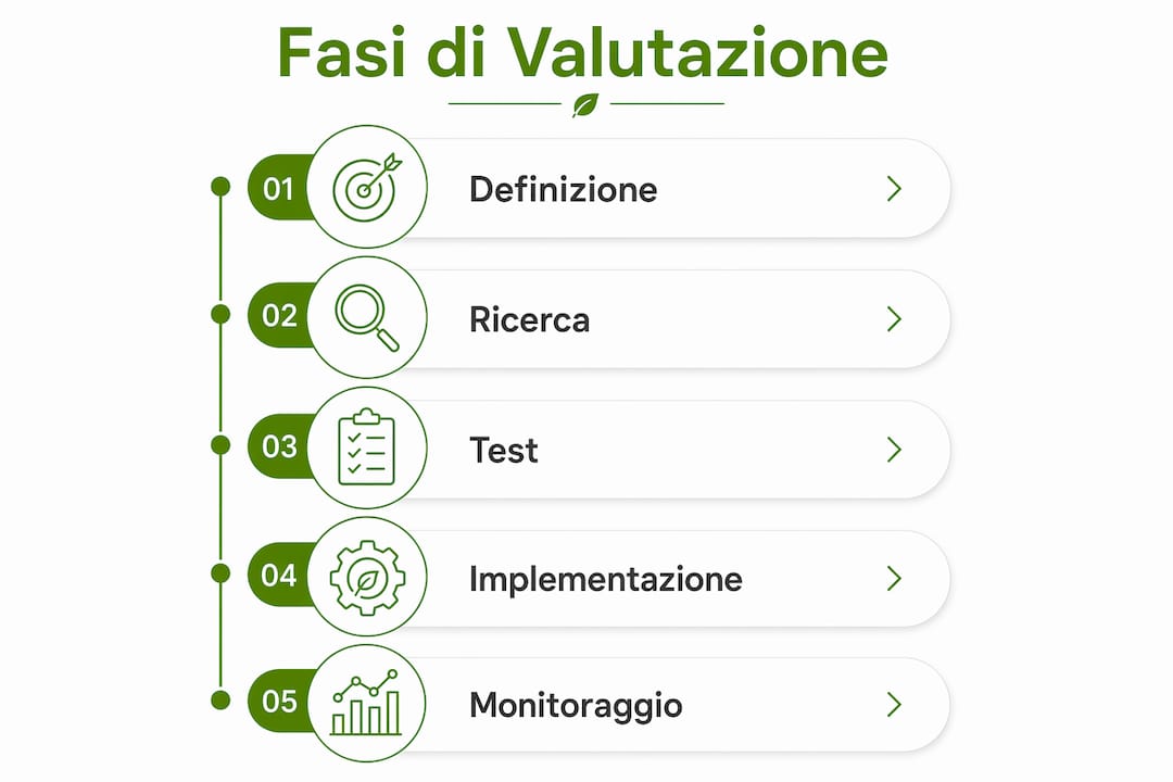 Infografica sulle principali fasi di valutazione delle piattaforme alternative a Tracxn