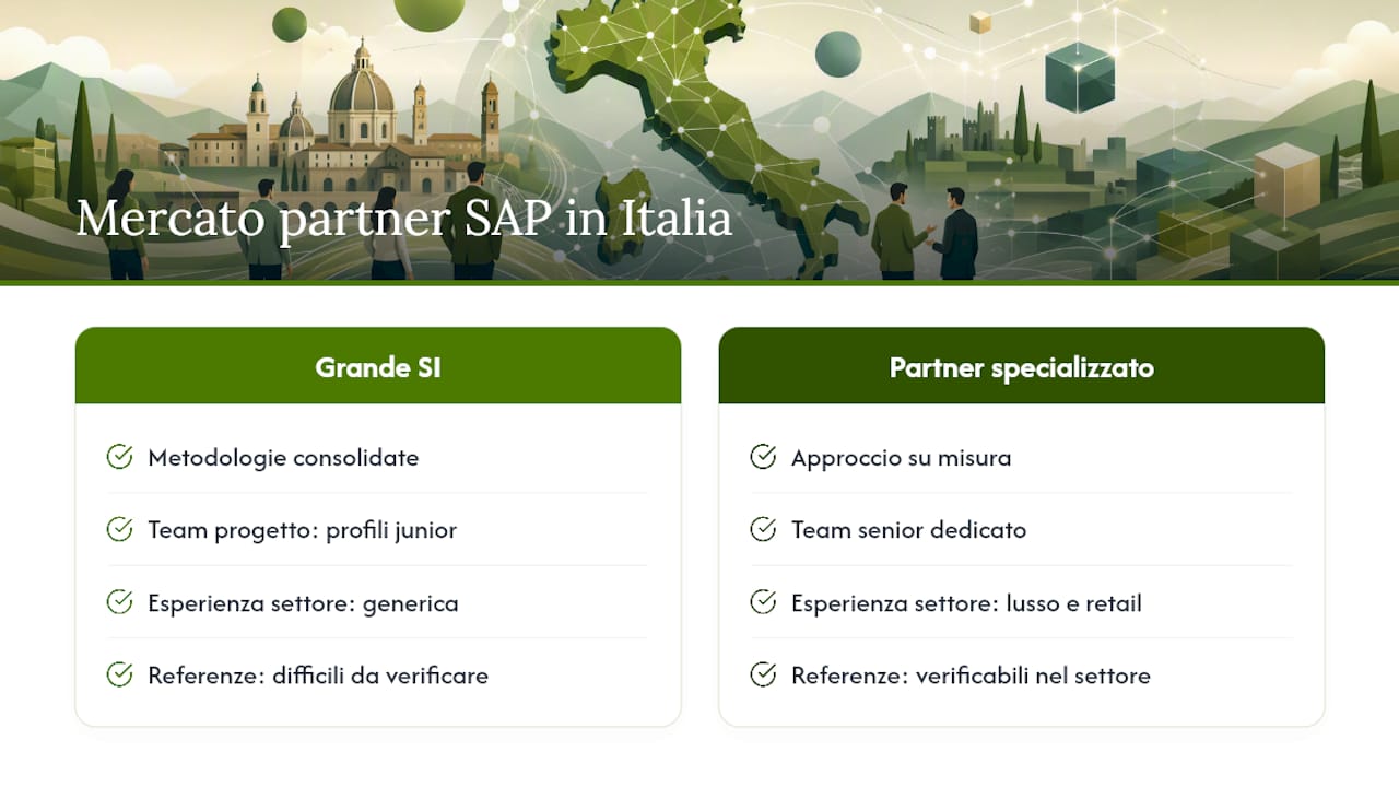 Una prospettiva sul mercato dei partner SAP in Italia — overview diagram