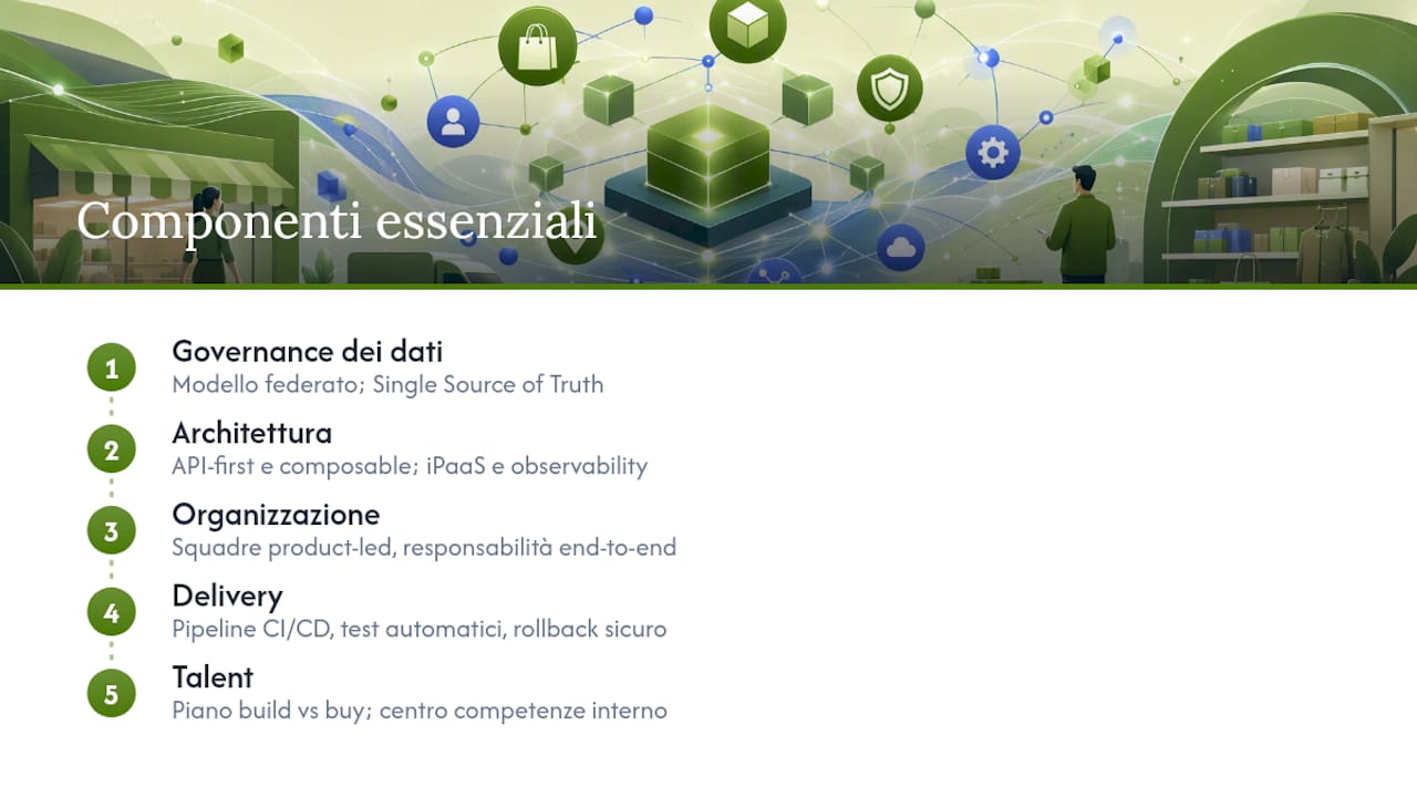 Cinque elementi del modello operativo IT