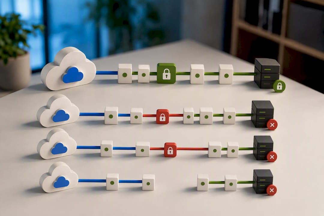 Catena di certificati TLS con collegamenti interrotti