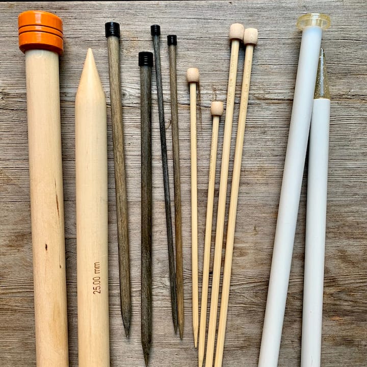Straight Needles — Loop Knitting