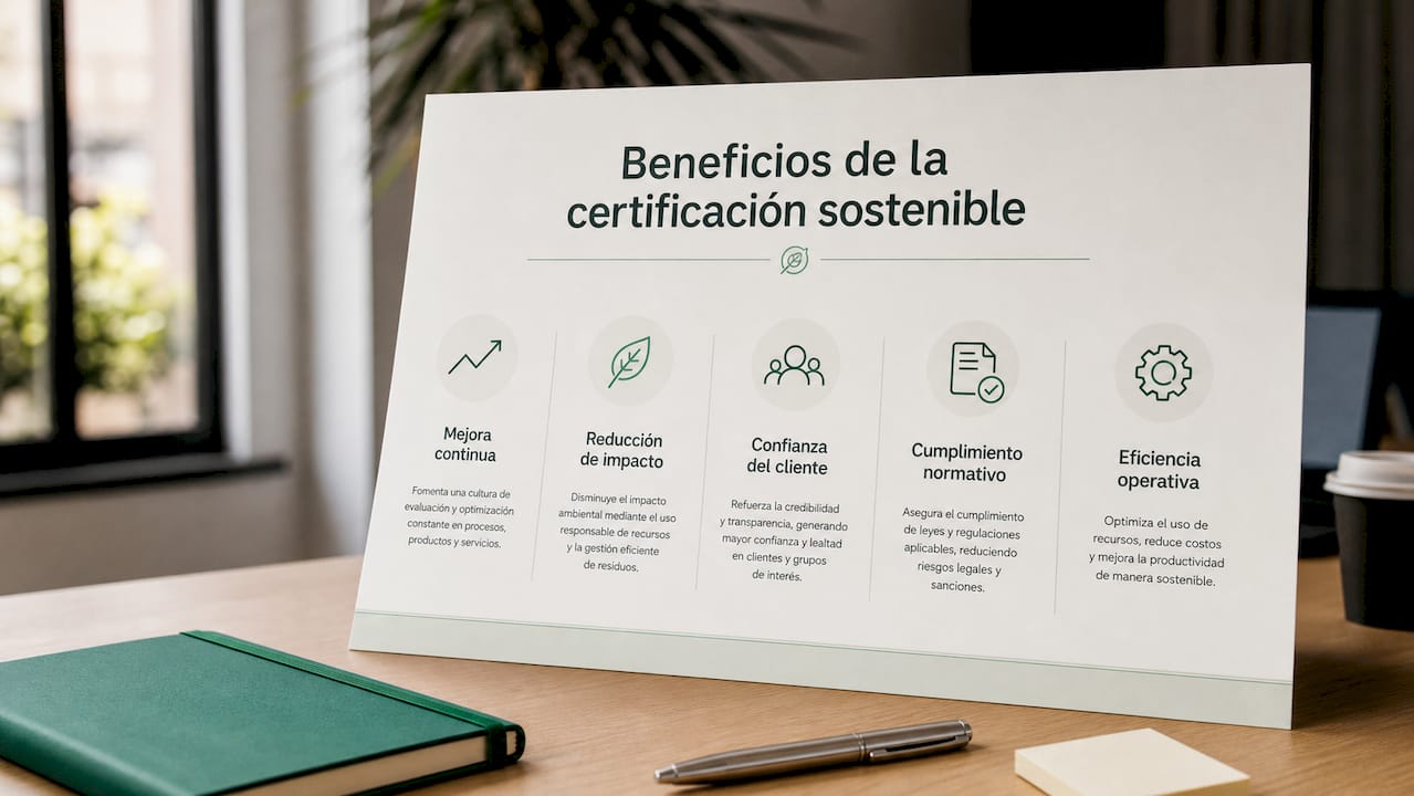 Infografía: principales ventajas de contar con una certificación sostenible en la limpieza de oficinas
