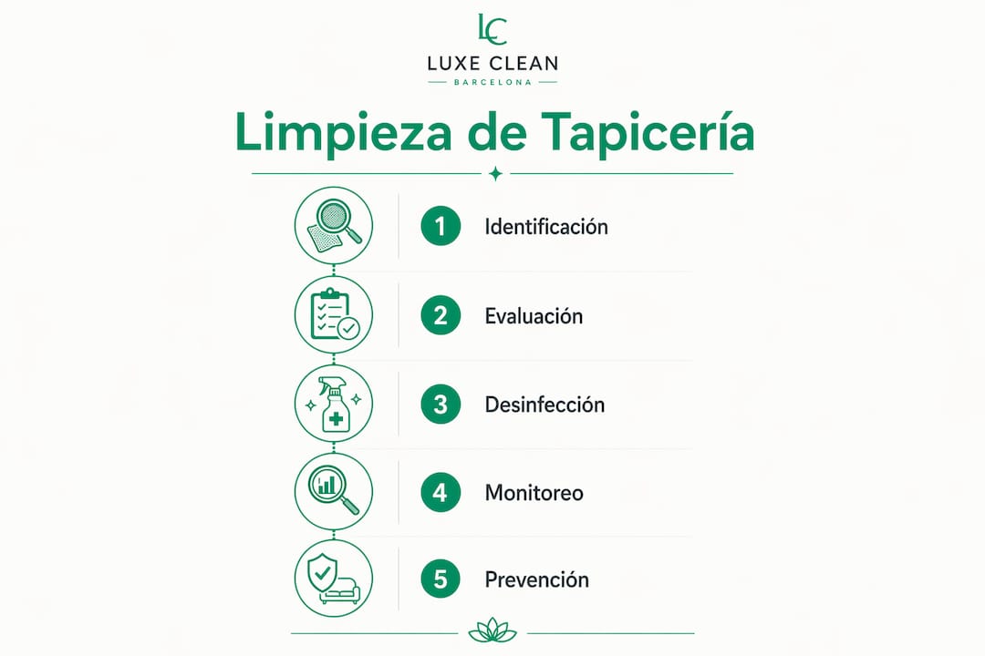 Guía visual sobre cómo limpiar tapicerías de forma profesional y evitar el uso de productos químicos