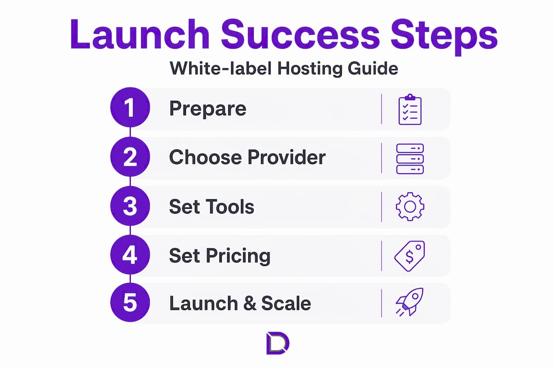 Steps to launch successful white-label hosting