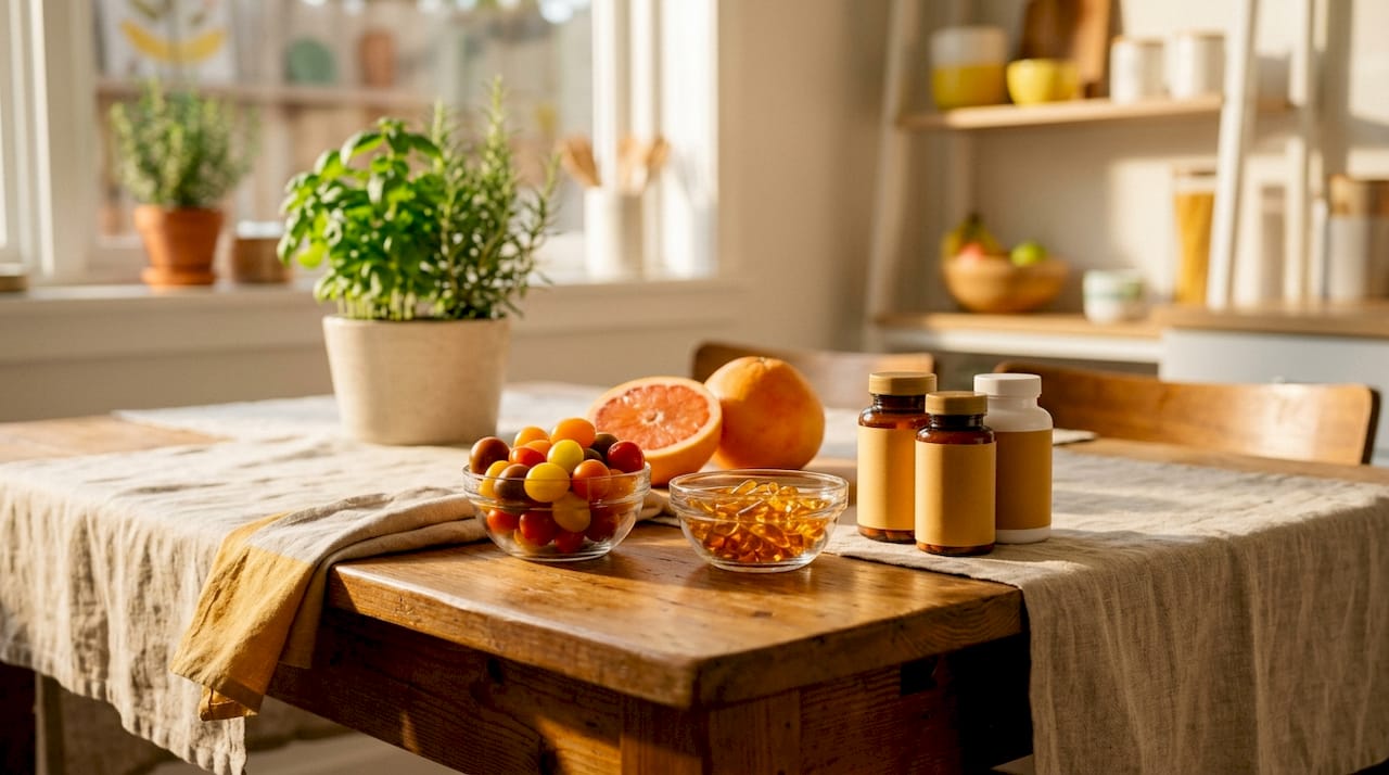 Comparison of natural food and synthetic vitamin sources
