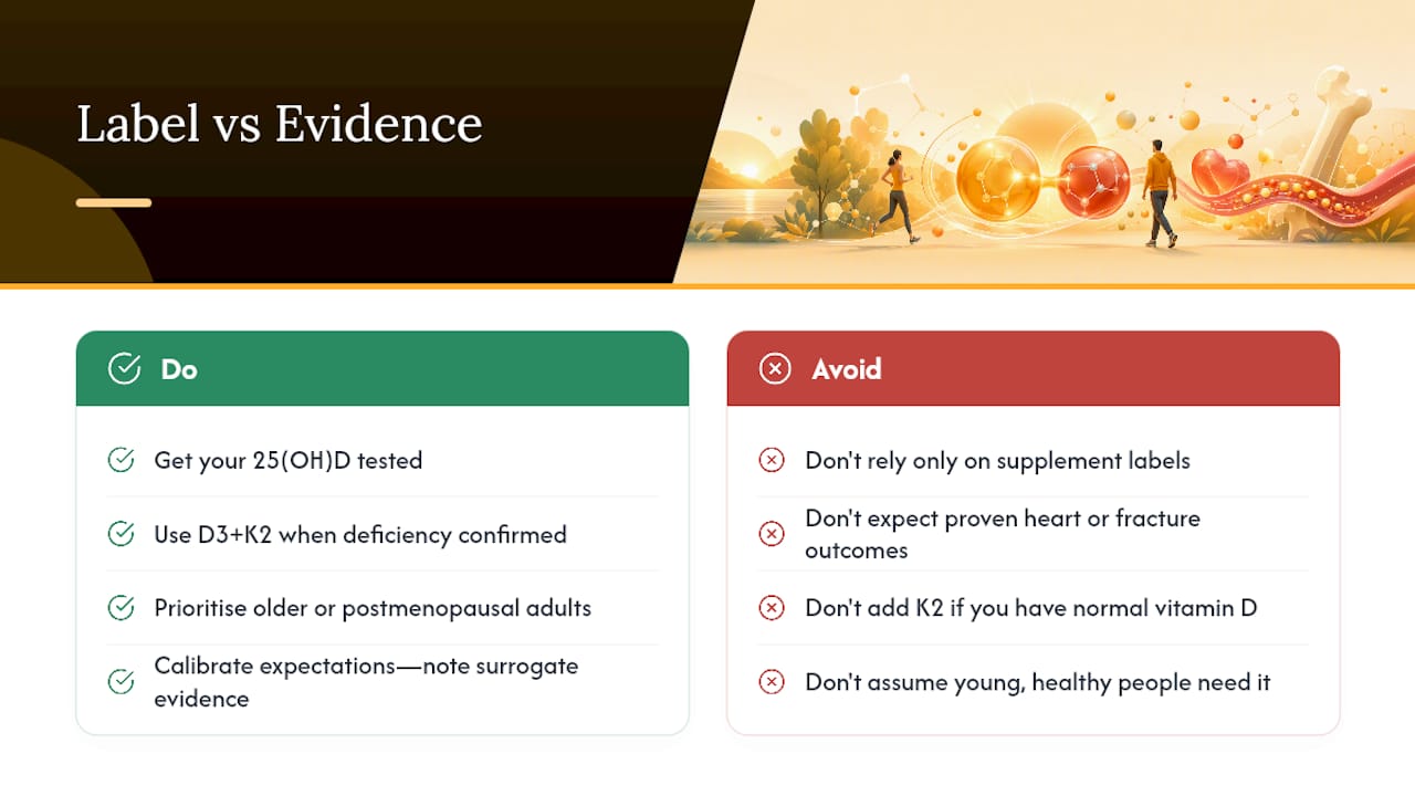 The gap between what the label promises and what the evidence supports — overview diagram