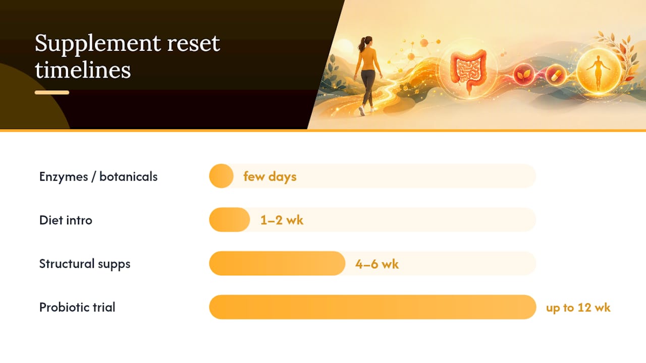 How Do You Actually Use These Supplements During a Reset? — overview diagram