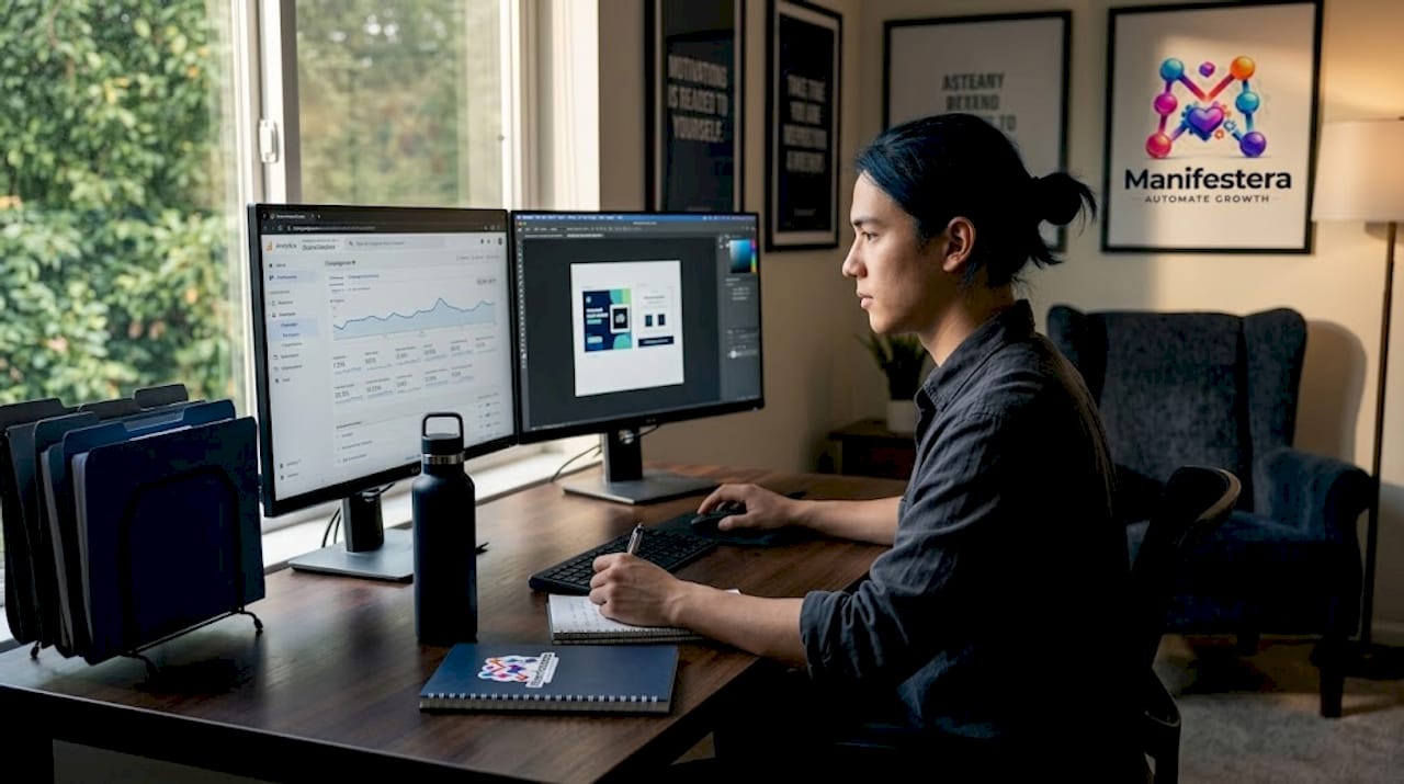 Digital marketing specialist working on campaign analytics