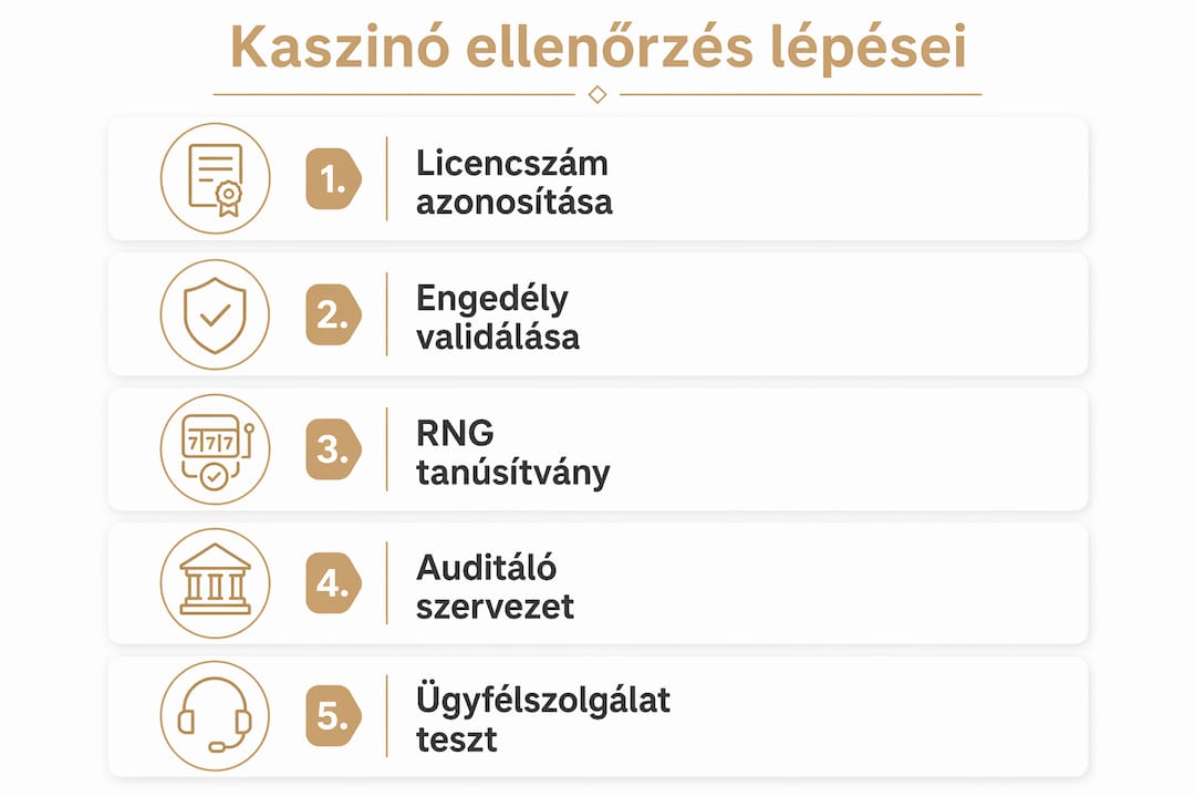 Infografika: Hogyan ellenőrizzük, hogy egy kaszinó valóban megbízható-e?