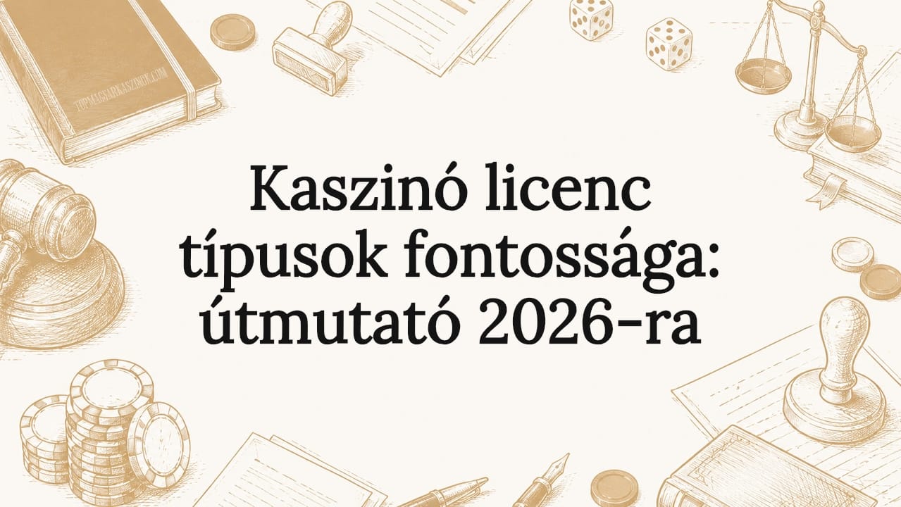 Kaszinó licenc típusok fontossága: útmutató 2026-ra